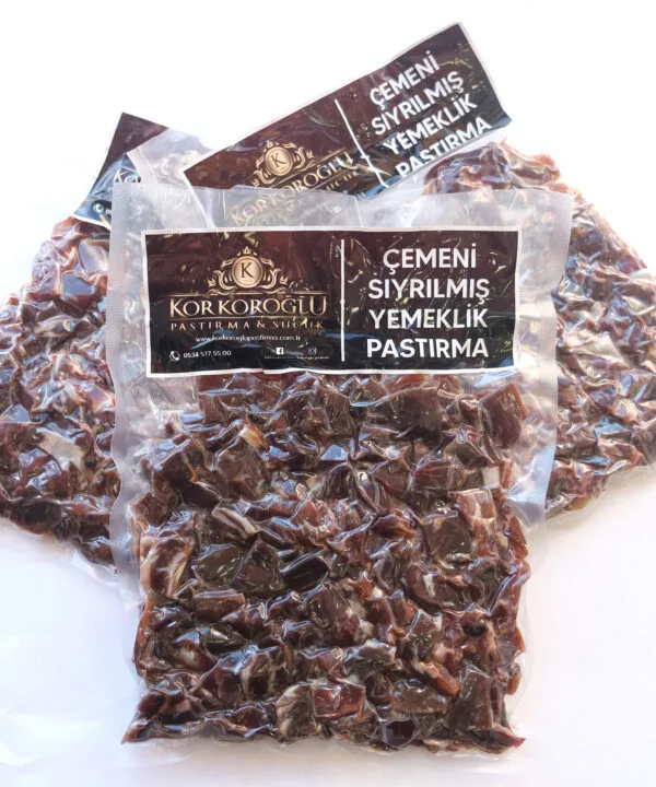 Çemeni Sıyrılmış Yemeklik Pastırma